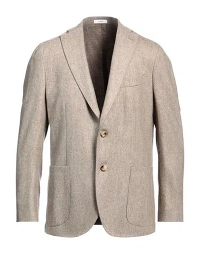 Boglioli Single-breasted Virgin-wool Blazer In Neutrals