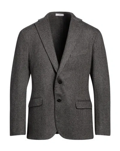 Boglioli Man Blazer Lead Size 46 Wool, Polyamide In Grey