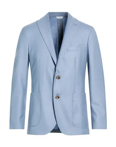 Boglioli Man Blazer Light Blue Size 40 Virgin Wool