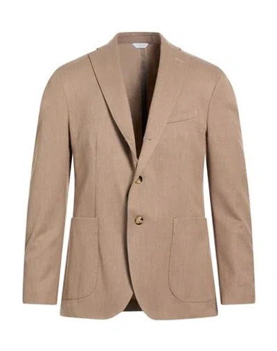 Boglioli Man Blazer Light Brown Size 38 Polyester, Virgin Wool, Viscose, Elastane In Beige