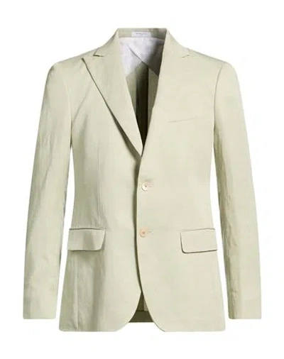 Boglioli Man Blazer Light Green Size 38 Lyocell, Linen