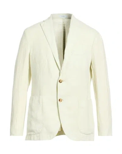 Boglioli Man Blazer Light Green Size 40 Linen In Neutral