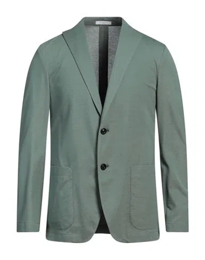 Boglioli Man Blazer Light Green Size Xl Cotton