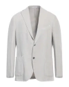 Boglioli Man Blazer Light Grey Size 42 Cotton, Linen