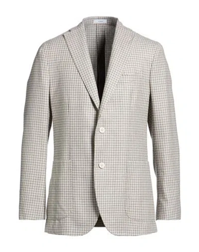 Boglioli Man Blazer Light Grey Size 42 Wool, Silk, Polyamide In Gray
