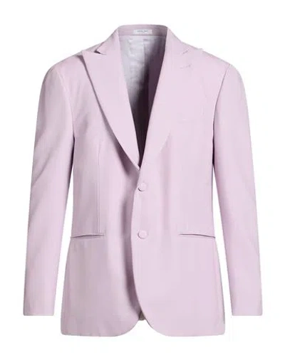 Boglioli Man Blazer Light Pink Size 42 Virgin Wool In Purple