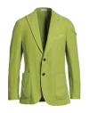 Boglioli Man Blazer Lime Green Size 38 Wool In Green
