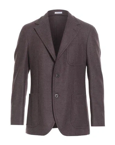 Boglioli Man Blazer Mauve Size 38 Virgin Wool, Cashmere In Purple