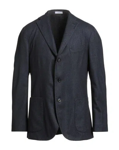 Boglioli Man Blazer Midnight Blue Size 36 Wool, Polyester