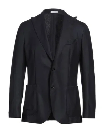 Boglioli Man Blazer Midnight Blue Size 38 Virgin Wool