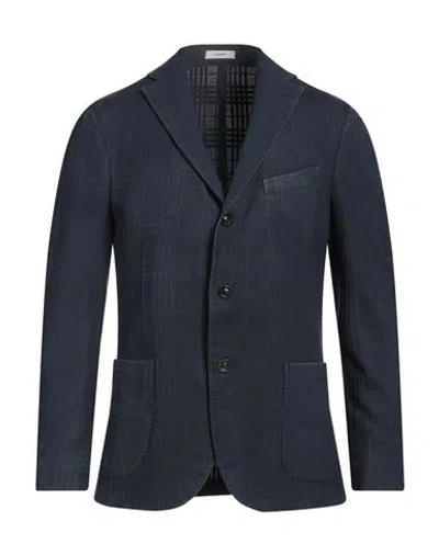 Boglioli Man Blazer Midnight Blue Size 38 Wool