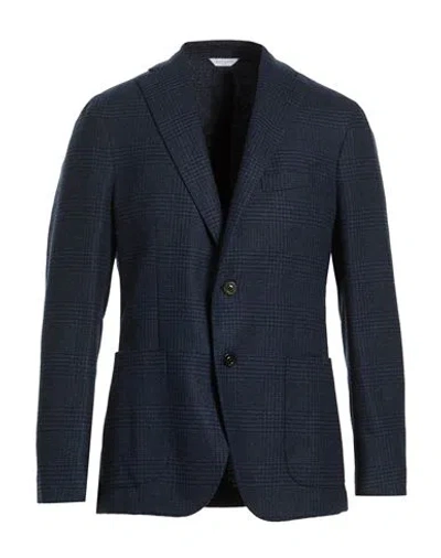 Boglioli Man Blazer Midnight Blue Size 38 Wool, Polyester, Nylon