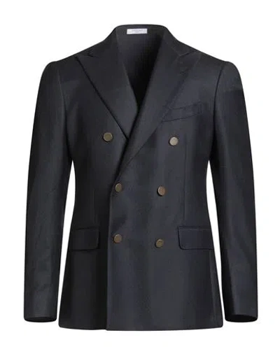 Boglioli Man Blazer Midnight Blue Size 40 Virgin Wool