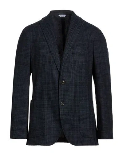 Boglioli Man Blazer Midnight Blue Size 40 Virgin Wool, Polyester