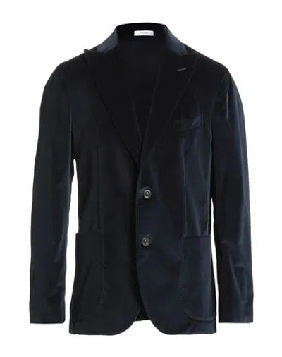 Boglioli Man Blazer Midnight Blue Size 42 Cotton