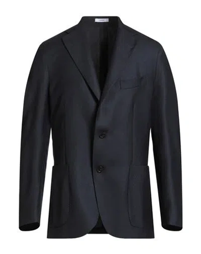 Boglioli Man Blazer Midnight Blue Size 42 Virgin Wool
