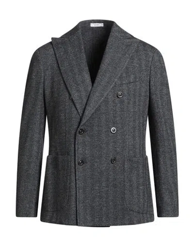 Boglioli Man Blazer Midnight Blue Size 44 Cotton, Virgin Wool