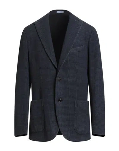 Boglioli Man Blazer Midnight Blue Size 44 Wool