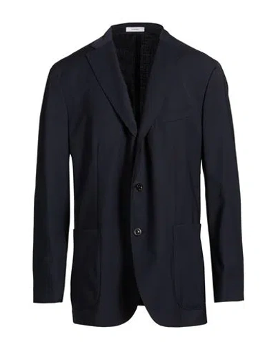 Boglioli Man Blazer Midnight Blue Size 44 Wool, Polyester, Elastane