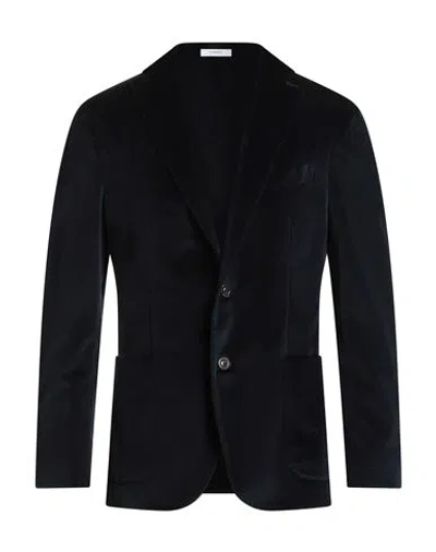 Boglioli Man Blazer Midnight Blue Size 46 Cotton