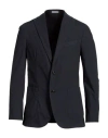 Boglioli Man Blazer Midnight Blue Size 44 Wool, Polyester, Elastane In Blue
