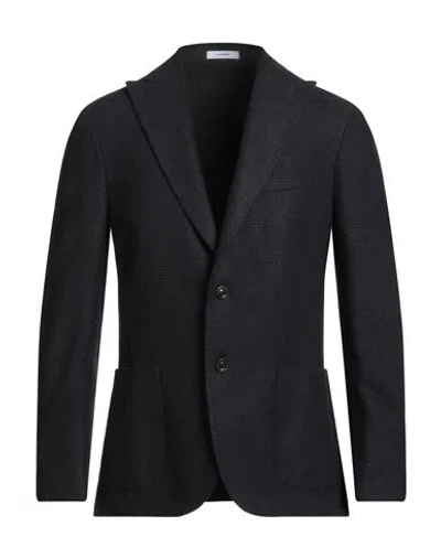 Boglioli Man Blazer Midnight Blue Size 46 Virgin Wool In Black
