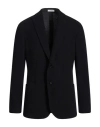 Boglioli Man Blazer Midnight Blue Size 42 Virgin Wool, Cotton In Blue