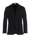 Boglioli Man Blazer Midnight Blue Size 46 Wool In Black