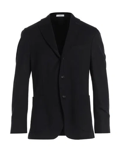 BOGLIOLI BOGLIOLI MAN BLAZER MIDNIGHT BLUE SIZE 46 WOOL