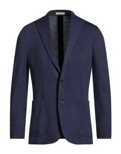 Boglioli Man Blazer Midnight Blue Size 48 Virgin Wool