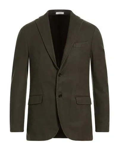 Boglioli Man Blazer Military Green Size 36 Wool