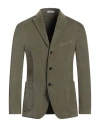 Boglioli Man Blazer Military Green Size 38 Cotton, Modal, Elastane