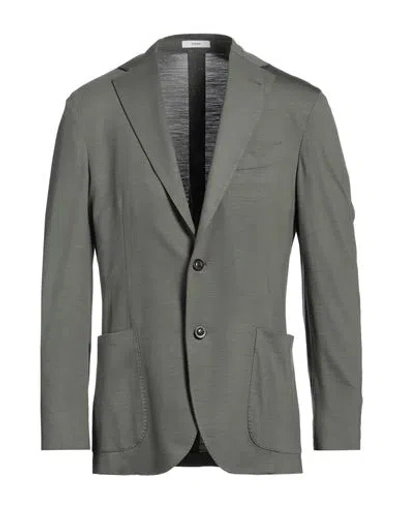 Boglioli Man Blazer Military Green Size 38 Virgin Wool