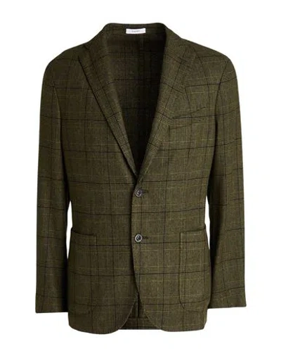 Boglioli Man Blazer Military Green Size 38 Virgin Wool, Polyester