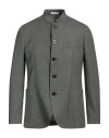 Boglioli Man Blazer Military Green Size 38 Wool In Green