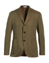 Boglioli Man Blazer Military Green Size 38 Wool, Cotton