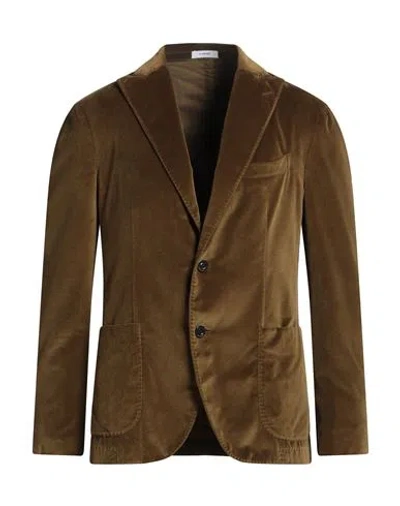 Boglioli Man Blazer Military Green Size 40 Cotton