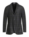 Boglioli Man Blazer Military Green Size 40 Virgin Wool In Black