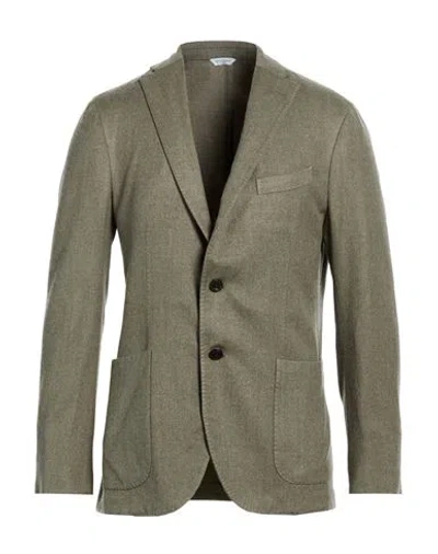 Boglioli Man Blazer Military Green Size 40 Virgin Wool