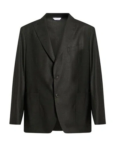 Boglioli Man Blazer Military Green Size 40 Virgin Wool