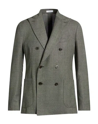 Boglioli Man Blazer Military Green Size 42 Virgin Wool