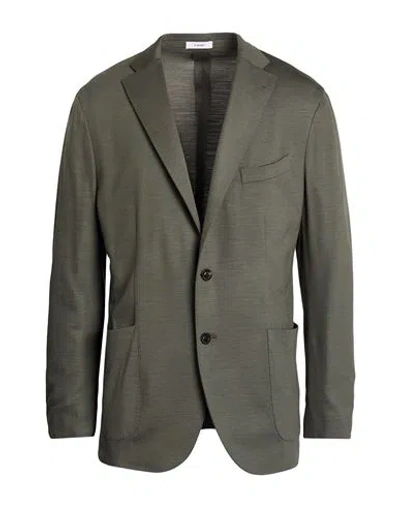 Boglioli Man Blazer Military Green Size 42 Virgin Wool