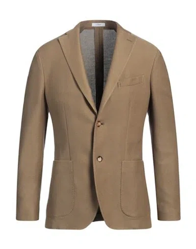 Boglioli Man Blazer Military Green Size 44 Cotton, Cashmere