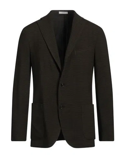 Boglioli Man Blazer Military Green Size 44 Virgin Wool