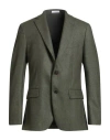 Boglioli Man Blazer Military Green Size 44 Virgin Wool