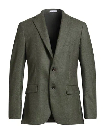 Boglioli Man Blazer Military Green Size 44 Virgin Wool
