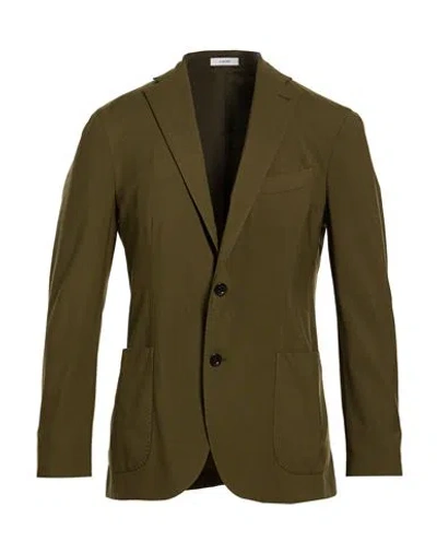 Boglioli Man Blazer Military Green Size 44 Virgin Wool