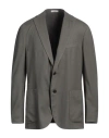Boglioli Man Blazer Military Green Size 44 Wool, Polyester In Gray