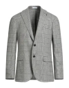 Boglioli Man Blazer Military Green Size 44 Wool, Polyester, Polyamide In Gray