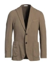 Boglioli Man Blazer Military Green Size 46 Cotton, Linen, Elastane